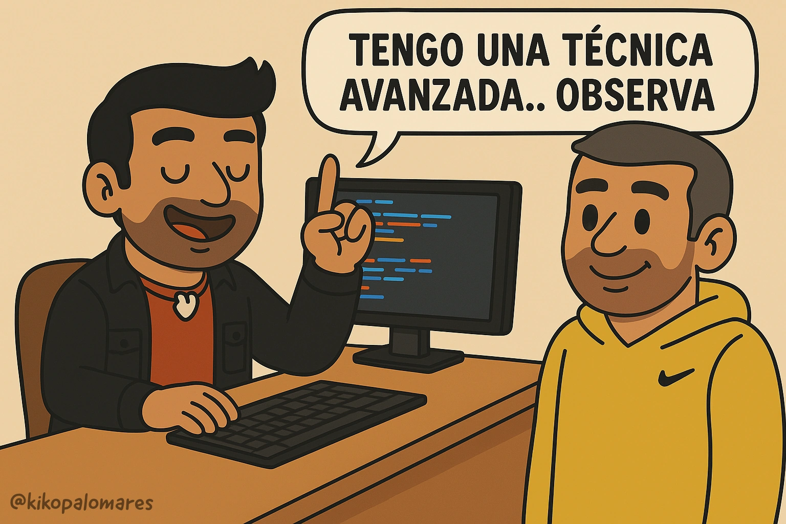 Kiko responde: Tengo una técnica avanzada.. observa.