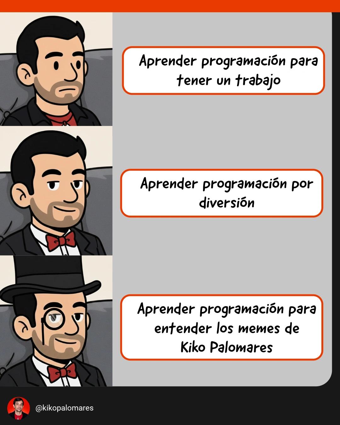 Kiko aparece cada vez más elegante: primero aprende programación para trabajar, después por diversión y finalmente para entender sus memes.